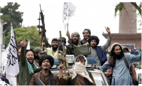 Taliban smiling